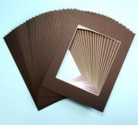 Pack of 25 sets of 11x14 BLACK Picture Mats Mattes Matting for 8x10 Photo + Backing + Bags