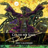 Shades of Color 2017 Color My Soul African American Calendar by Larry Poncho Brown, 12 by 12" (17PB)