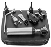 Awans Bright White LED Stainless Steel Otoscope Set Includes Disposable Specula Different Sizes of Reusable Specula (Large)