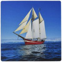 3dRose LLC 8 x 8 x 0.25 Inches Mouse Pad, Beautiful Norwegian Schooner (mp_100708_1)