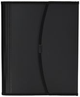 Smead Poly Pro Series II Pad Folio, 7-Pocket Expanding File, Letter Size, Black (85830)