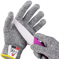 NoCry Cut Resistant Gloves for Kids, XXS (4-7 Years) - High Performance Level 5 Protection, Food Grade. Free Ebook Included!