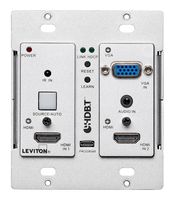 Leviton 41920-HRC HDMI and VGA Autoswitching HDBaseT Extender Wall Plate