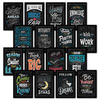 16 Motivational Classroom Wall Posters - Inspirational Quotes for Students - Teacher Classroom Decorations 13 x 19 (Paper) 001