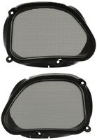Hogtunes 57 MESH Replacement Front Speaker Grilles for 1998-2013 Harley-Davidson FLTR Road Glide Models