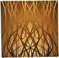 3dRose LLC 8 x 8 x 0.25 Inches Mouse Pad, Art Nouveau Strands of Gold Pattern (mp_100968_1)