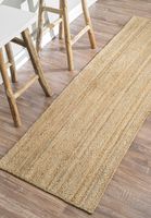 nuLOOM Rigo Hand Woven Jute Runner Rug, 2' 6" x 6', Natural