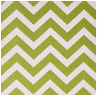 3dRose LLC 8 x 8 x 0.25 Inches Mouse Pad, Large Lime Green Chevron Zig Zag Stripes (mp_119432_1)