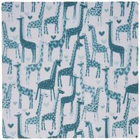 3dRose LLC 8 x 8 x 0.25 Inches Mouse Pad, Turquoise and Aqua Giraffes (mp_155568_1)