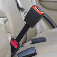 Rigid 7" Seat Belt Extension (Black, 7/8" Tongue Width) - E-Mark Safety Certificate - Buckle Up to Drive Safely