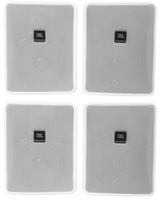 (4) JBL Control 25-1-WH 5.25" 30w 70v Commercial Restaurant/Bar Wall Speakers