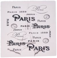 3Drose LLC 8 X 8 X 0.25 Inches Mouse Pad, Eiffel Tower Design with Paris in Many Pretty Scripts (Mp_109133_1)