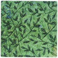 3dRose LLC 8 x 8 x 0.25 Inches Mouse Pad, Green Leaves (mp_31139_1)