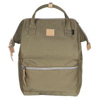 Himawari Polyester Laptop Daypack Vintage School Bag Fits 15-inch laptop Olive green & PLUS