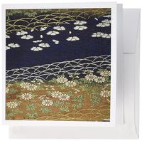 3dRose Print of Beautiful 1600 Japanese Floral Tapestry 6 x 6 Inches Greeting Cards, Set of 12 (gc_195453_2)