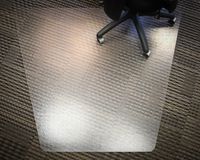 Mammoth Corner Desk/L-Desk PVC Plastic Chair Mat for Medium Pile Carpeting, 48x60 Inches (V4660TMP)