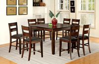 Furniture of America Dallas 9 Piece Transitional Pub Set, Dark Cherry
