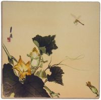 3drose Print of Floral Woodcut Vintage Painting - Mouse Pad