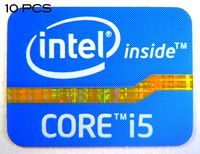 Intel 10 Pieces of Original Core i5 Inside Sticker 18 x 24.5mm [322x10]