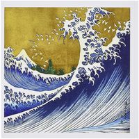 3dRose Image of Famous Japanese Wave Painting - Greeting Cards, 6 x 6 inches, set of 12 (gc_163288_2)