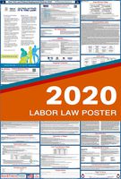 2020 New York Labor Law Posters (Laminated) All-in-One State and Federal Approved, OSHA Compliant Vertical 27"x40" [NY2-27X40-ENG]