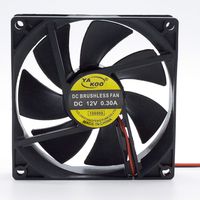 Aodesy 2pcs 12V DC Cooling Fan Long Life HY Bearing Computer Case Fan,90mm x 90mm x 25mm