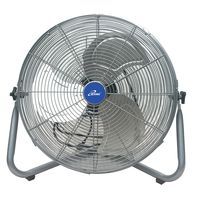 iLiving ILG8F21 Super Turbo High Velocity Floor Fan 7500CFM with 225W Motor, 20", Silver