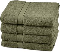 Pinzon 4 Piece Egyptian Cotton Bath Towels Set - Moss
