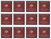 3dRose Gold Dragon, May you have a Happy and Prosperous New Year in Chinese - Greeting Cards, 6 x 6 inches, set of 12 (gc_11799_2)