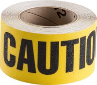 Brady 92414,  Hazard Marking Anti-Skid Tape , 3" Width, Black on Yellow, Legend "Caution"  (1 per Order)