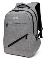 Water Repellent 15" Notebook Laptop Computer Backpack Bags Spine Protective Airflow System Dissipating Heat Grey 0873 by YIZHONGDA