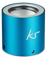 KitSound Button Universal Portable Speaker with 3.5mm Jack Compatible with Smartphones, Tablets and MP3 Devices - Blue