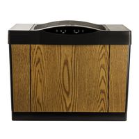 AIRCARE 4DTS 300 Variable-Speed Style, Light Oak, Black Trim Whole House Console Evaporative Humidifier for 3600 sq. ft,