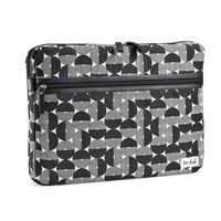 Fit & Fresh Slim Laptop Case with Zippered Storage, Padded Laptop Sleeve fits Mac |Microsoft | Acer| Samsung | Lenovo Computers with Displays up to 15.6 inches, Peat Santulan Circles