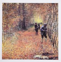3dRose The Shoot, Claude Monet Painting Dated 1876, PD-US - Greeting Cards, 6 x 6 inches, set of 12 (gc_179226_2)