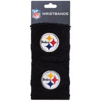 Franklin Sports Pittsburgh Steelers NFL Wristbands - Youth NFL Team Logo Wristbands - Great for Costumes and Uniforms - Pair of Wristbands
