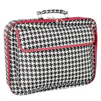 World Traveler 17 Inch Laptop Computer Case, Red Trim Houndstooth, One Size