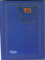 iScholar Blue Denim Casebound Journal, Wide Ruled, 100 Sheets, 9.75 x 7.5 Inches (51200)