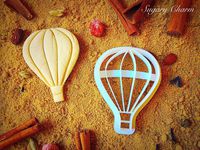 Hot Air Balloon Shape Cookie Cutter - Avation Incredibles Cutters for Baking Cookies - Sugarbelle Fly Balloons Playdough Imprint - Eco Friendly Kitchen Embosser by Sugary Charm