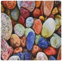 3dRose LLC 8 x 8 x 0.25 Inches Mouse Pad, Photo of Rainbow Colored Real Stones (mp_160294_1)