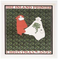 3dRose Vintage The Inland Printer Christmas 1895 - Greeting Cards, 6 x 6 inches, set of 6 (gc_149496_1)