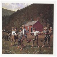 3dRose Greeting Cards, 6 x 6 Inches, Pack of 12, Snap the Whip By Winslow Homer (gc_130162_2)
