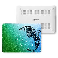 MacBook Air 13 Case Compatible With Apple - Plastic Hard Shell Snap On Case Cover for Macbook Air 13 inch (A1466 & A1369) (Tribal Dolphin In Water)