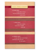 American Greetings Father's Day Card (Good Wise Strong)