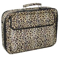 World Traveler 17 Inch Laptop Computer Case, Leopard, One Size
