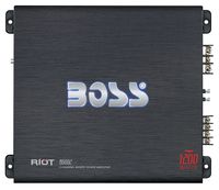 BOSS Audio Systems R6002 - Riot 1200 Watt, 2 Channel, 2 4 Ohm Stable Class AB, Full Range, Bridgeable, Mosfet Car Amplifier with Remote Subwoofer Control