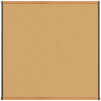 Best-Rite Origin Trim-Med Oak/Natural Cork Bulletin Board, 4 x 4 Feet (301OD-02)