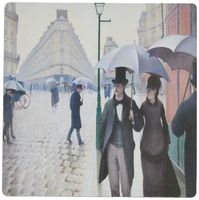 3dRose LLC 8 x 8 x 0.25 Inches Mouse Pad, Picture of Caillebottes Famous Painting Paris Street in Rainy Weather (mp_119803_1)