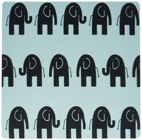 3dRose LLC 8 x 8 x 0.25 Inches Fun Elephant Walk Mouse Pad (mp_59751_1)