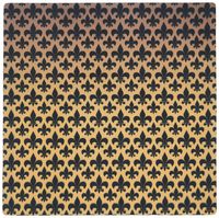 3dRose LLC Fleur-De-Lis Pattern on Copper Background Pattern Mouse Pad, Small Black (mp_35981_1)